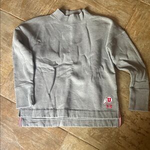 Under Armour Gray Sweatshirt with Red Accents